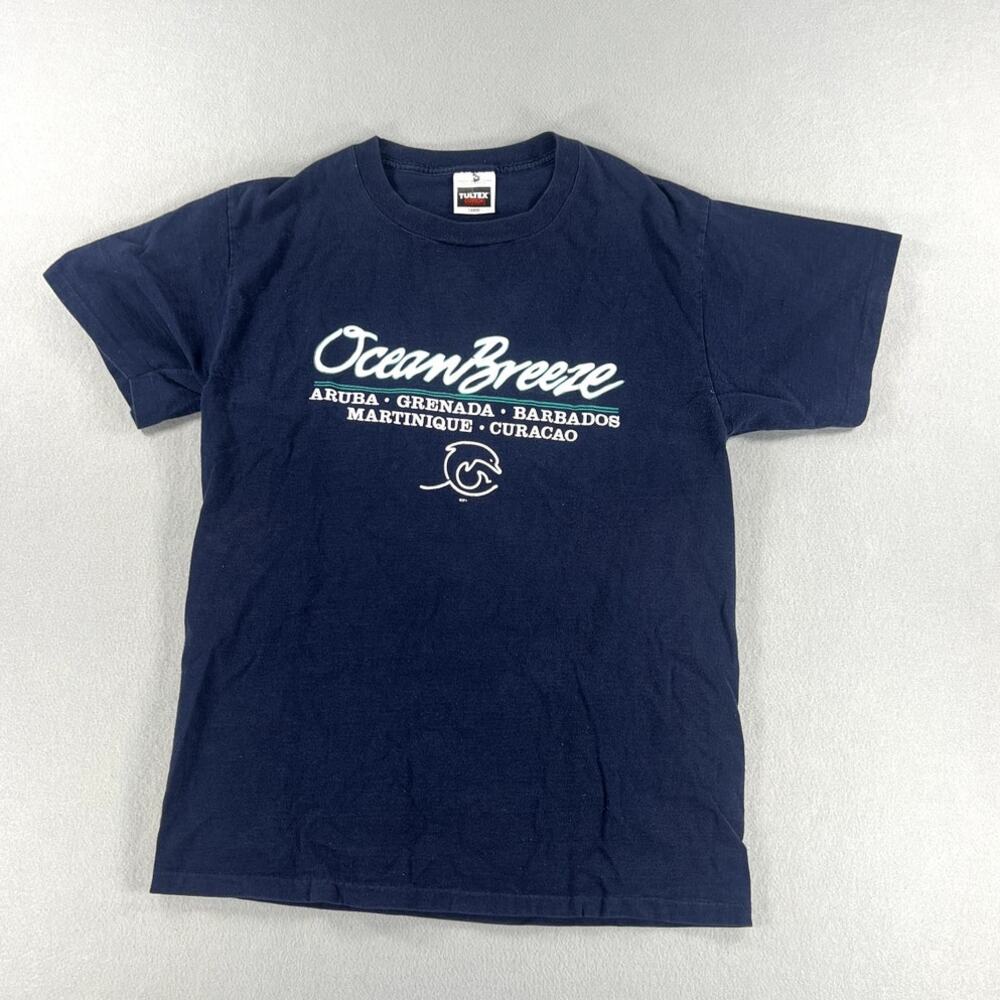 Vintage Y2K Tultex Ocean Breeze Vacation Summer Shirt Men Size (M) Single Stitch